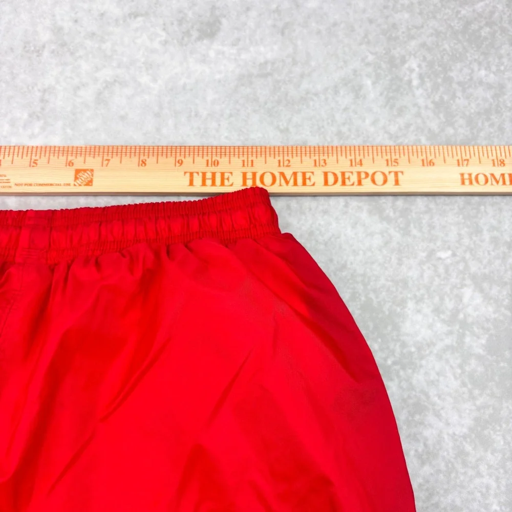 Vintage Adidas Youth XL Tearaway Track Pants Adult S/M Red Black Y2K Basketball